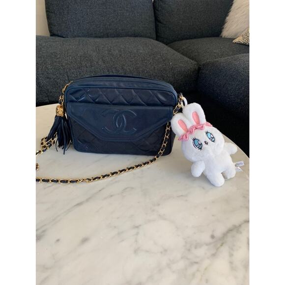 NWT White Esther Bunny Plush Keychain - Picture 1 of 4